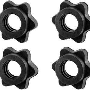 Dumbbell Collars 1 inch Dumbbell Hex Nut Barbell Collar Clamps Weight Clips for Dumbbells,Spinlock Collars for 1 Inch Standard Barbells Bars Sports Weight Lifting Fitness