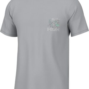 HUK Mens Fishing Graphic Tee, Performance Short Sleeve, Quick-Dry