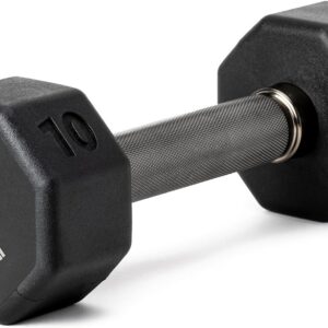 Rubber Coated Dumbbells – No Roll Design Easy-Grip Steel Knurled Handle, Weights Dumbbells Set for Strength Training – Ideal Weights Set for Home Gym – 10-60 LBS SOLD INDIVIDUALLY