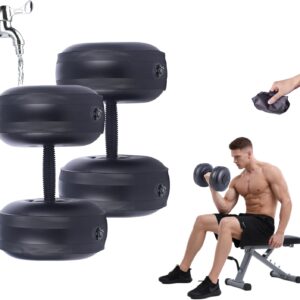 Water Filled Dumbbells Set – Water Filled Weights – Portable Travel Weights – Weights Adjustable Dumbbells