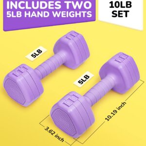 10LBS 20LBS 30LBS Dumbbell Set, Adjustable Dumbbells Set of 2 Hand Weights for Women Men Weight Sets for Home Gym Outdoor Exercise Workout Strength Training Equipments