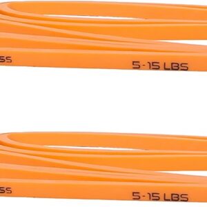 4KOR 41” Resistance Band 2-Pack – 5–15 lb Exercise Bands with a Satisfying Stretch from Sri Lankan Latex – Long Fitness Loops for Physical Therapy, Stretching, Workout or Light Pull-Up Assistance