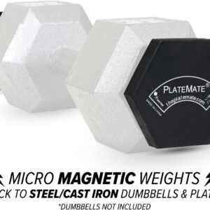 PlateMate Microload Pair Magnetic Weights – Choose Between 1.25 lbs or 2.5 lbs Hex