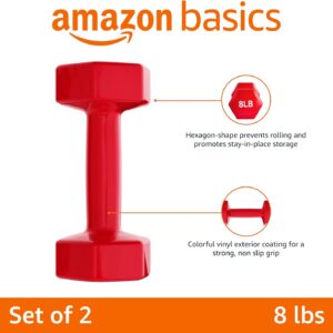 Amazon Basics Vinyl Coated Dumbbell Hand Weights