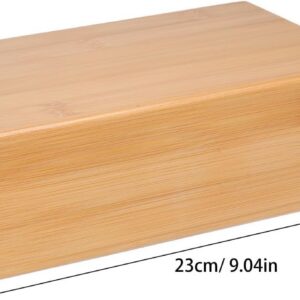 BESTonZON Natural Yoga Block Wood Exercise Brick Non-slip Fitness Auxiliary Tool for Home Yoga Practice and Gym Training