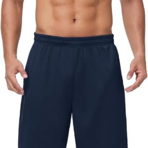 HOPLYNN 5 Pack Mens 7” Gym Athletic Shorts with Pockets,Mesh Basketball Quick Dry Workout Shorts for Running Activewear