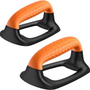 SELEWARE Push Up Bars Pushup Stands Handstand Bars, Soft Rubber Handle Provide Comfy Grip, Fit for Calisthenics, Fitness, Floor strength training, Stable and Sturdy Construction Support 500 lbs