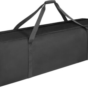 COOLBEBE 52″ Sports Duffle Bag – 160L Extra Large Travel Duffel Luggage Bag with Upgrade 2-way Lockable Zippers, Sturdy & Water Resistant Long Duffle Bag for Camping Moving (Black 52inch)