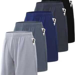 Athletic Gym Shorts for Men – Quick Dry Men’s Basketball Shorts with Pockets, Running Workout Activewear