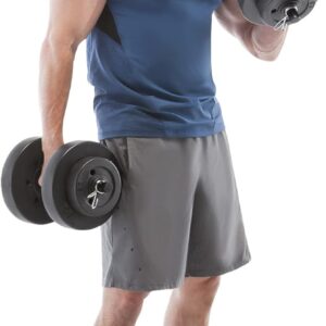 Marcy 40 lbs Adjustable Dumbbell Set with Collars for Home Gym Bodybuilding, Weight Training, Strength Training