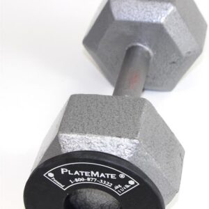 Platemate 1.25 lb. Donut Pair – Magnetic Add-On Weights for Iron or Steel Pro-Style Dumbbells and Barbells (2.5 lb. Set)