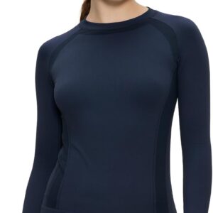 Long Sleeve Workout Tops for Women, Compression Shirt, Sports Running Shirt Breathable Athletic Top Slim Fit