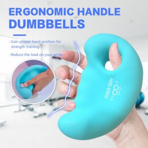 HXD-ERGO Ergonomic Dumbbells Weights Set-Hand Weights for Women at Home, Ear Dumbbells Weights for Pilates, Yoga, Jogging,StrengthTraining