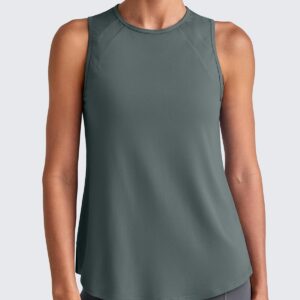 G4Free Lightweight Workout Tank Tops for Women High Neck Athletic Long Tanks Sleeveless Summer Running Gym Shirts