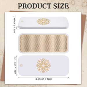 Hexagon 0.31 in Sadhu Board for Yoga Beginners, Specially Crafted Aluminum & Copper Nails, Wooden Light Nail Board for Acupressure and Meditation Acupuncture Foot Massage Yoga Gift White