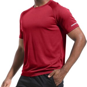 Boyzn 1, 3, 5 or 7 Pack Men’s Workout Running Shirts, Dry Fit Moisture Wicking T-Shirt, Gym Athletic Short Sleeve Tee Shirts
