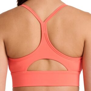 Reebok Women’s Id Train Tri Back Bra, Slim Fit, Lightweight Stretch Poly Motion Interlock Fabric, Moisture-Wicking