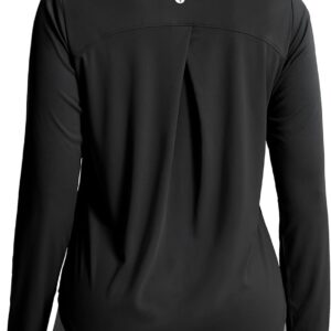 SANTINY Lightweight Long Sleeve Workout Tops for Women Breathable Gym Yoga Athletic Running Hiking Top UPF 50+ Sun Shirts