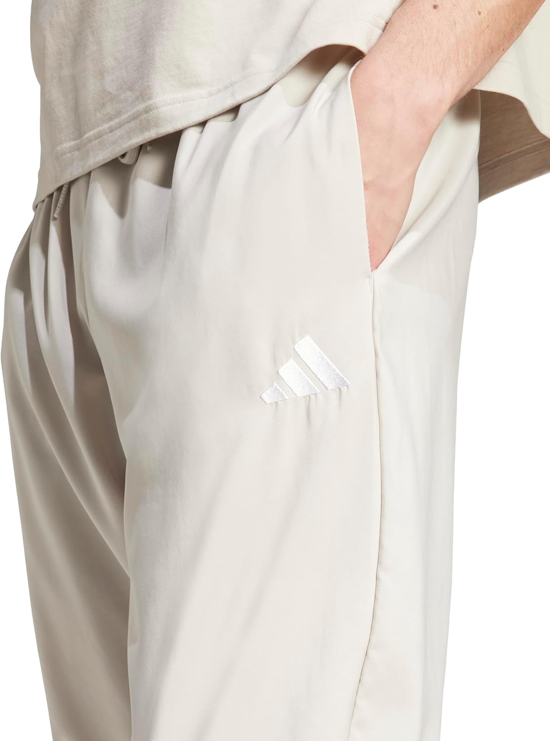 adidas Mens Essentials Small Logo Elasticated Stanford Pants - Image 3