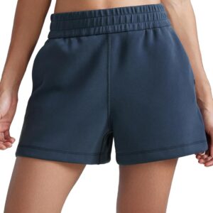 CRZ YOGA SoftAura Sweat Shorts for Women 4″ – High Waisted Modal for Casual Lounge Athletic with Pockets Drawstring