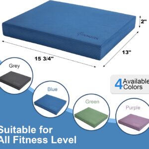 StrongTek Professional Foam Exercise Balance Pad – 15.8″ x 13″ x 2″, High-Density TPE Foam Knee Pad, Non-Slip & Water-Resistant, for Balance Training, Physical Therapy, Yoga, and More
