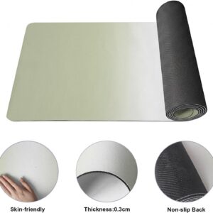 Yoga Mat Non Slip, Sage Green Ombre Fitness Yoga Mats with Carrying Strap & Bag, Aesthetics Modern Abstract Art Gradient Women Workout Mats for Home Pilates Floor Exercises Travel