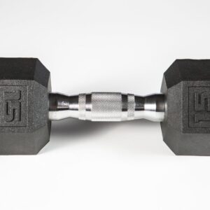 York PVC Hex Dumbbell, Chrome Ergo Handle