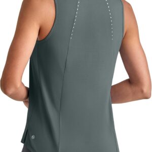 G4Free Lightweight Workout Tank Tops for Women High Neck Athletic Long Tanks Sleeveless Summer Running Gym Shirts