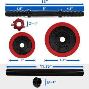 Yes4All Adjustable Dumbbells – 60 lb Dumbbell Weights with Protective Silicone Sleeves and Dumbbell Connector