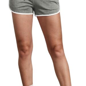 WIHOLL Womens Athletic Shorts Running Color Block Dolphin Shorts with Pockets and Drawstring
