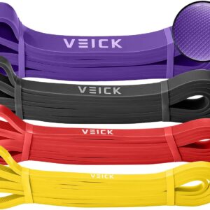 VEICK Resistance Bands for Working Out, Exercise Bands, Workout Bands, Pull Up Assistance Bands, Long Heavy Stretch Bands Set for Men Women, Power Weight Gym at Home Fitness Equipment