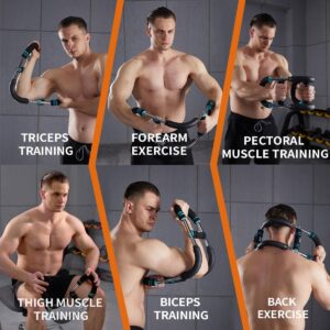 HOTWAVE Twister Arm Trainer, Adjustable Chest & Arm Exerciser for Men Women, Portable Home Fitness Equipment Kit for Upper Body Muscle Strength Training, Ideal for Self-Use or Gifting