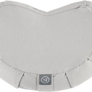 Meditation Cushion Bolster Pillow for Restorative Yoga – Supportive Cushion for Meditation, Pilates, and Relaxation – Filled with Buckwheat Hulls – Removable Cover