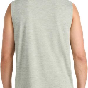 Reebok Apparel Men’s Elite Sleeveless, Ebony Heather