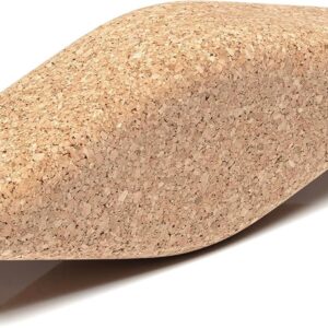 Go4Cork Cork Yoga Egg Block – Oval | 11 x 4 x 3″ | Unique Shape for Comfort Grip | Non-Toxic, Alternative To Foam | Odorless, Soft, Non-Slip Wedge | Sustainable & Eco Yogi Gift