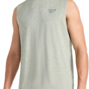 Reebok Apparel Men’s Elite Sleeveless, Ebony Heather