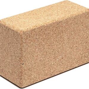 Go4Cork Cork Yoga Block Large | 9 x 6 x 4″ | Non-Toxic, Alternative To Foam Yoga Blocks | Odorless, Soft, Non-Slip, Workout & Exercise | Yogi Gift Accessories | Men & Women | Eco Friendly, Sustainable