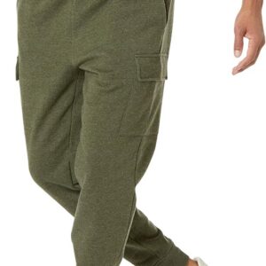 Amazon Essentials Men’s Relaxed Fit Cargo Fleece Jogger Sweatpants with Drawstring