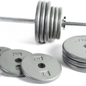 CAP Barbell Standard 1-Inch Barbell Weight Set, 100-Pounds