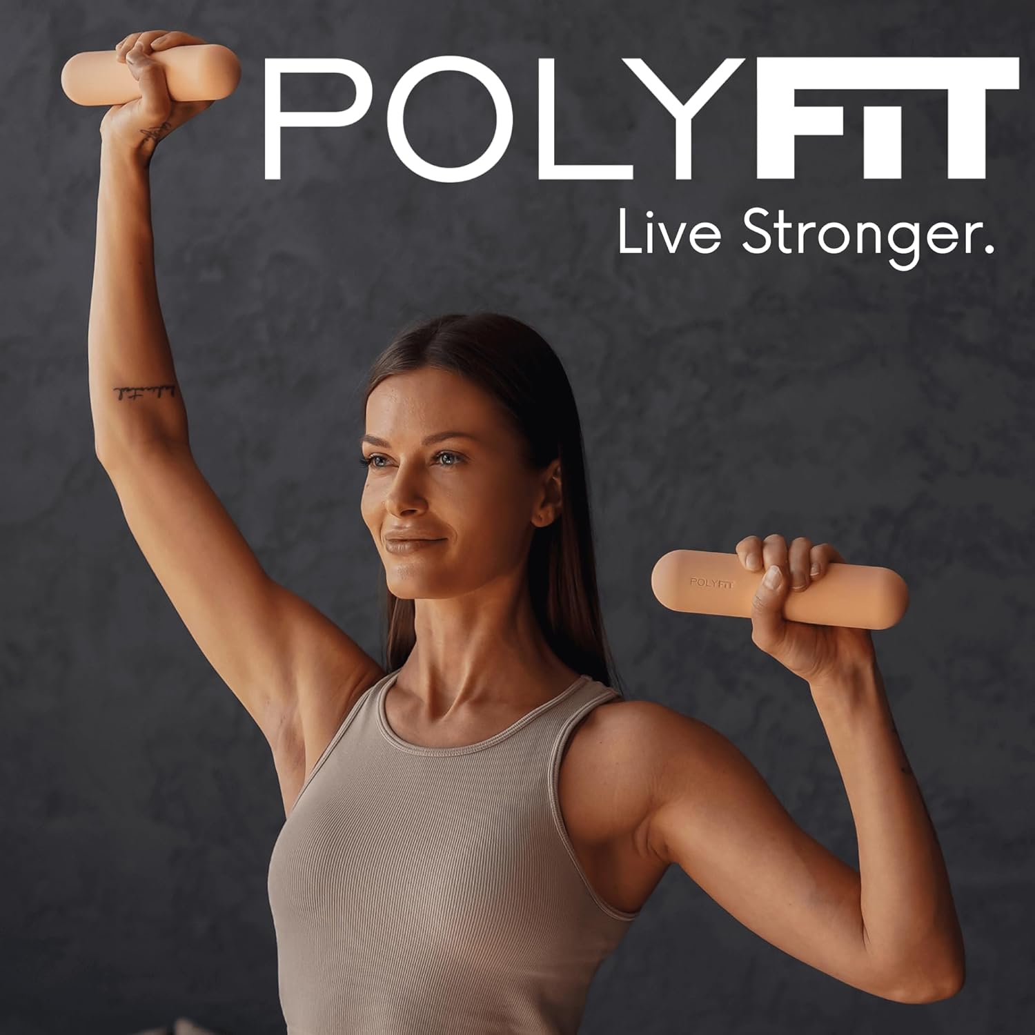 Polyfit Dumbbell Weight Bars for Women - 3.3 LB Each | 6.5 LB Pair - Dumbbell Set for Walking, Yoga, Dance, Barre, Pilates, Cardio, Aerobics - Image 6