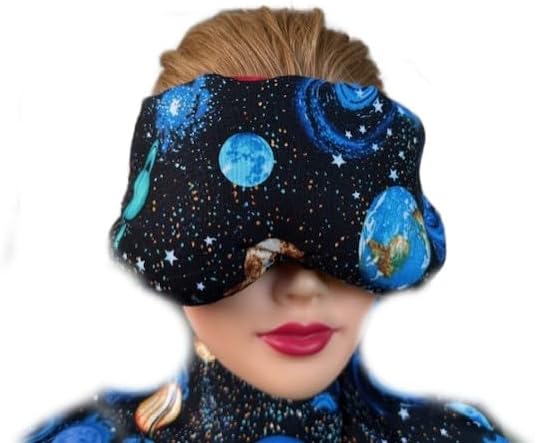 Eye Mask Lavender Eucalyptus, Sinus, Herbal Pack, Hot Cold Pack, Heat Wrap,Organic, Flax Seed, Microwave Therapy, Sleep Mask, Yoga Meditation Eye Pillow, Planets