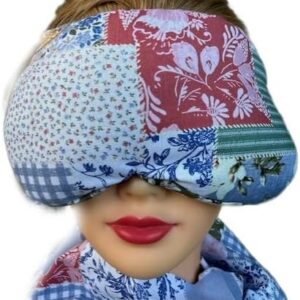Eye Mask Lavender Eucalyptus, Sinus, Herbal Pack, Hot Cold Pack, Heat Wrap,Organic, Flax Seed, Microwave Therapy, Sleep Mask, Yoga Meditation Eye Pillow, Boho