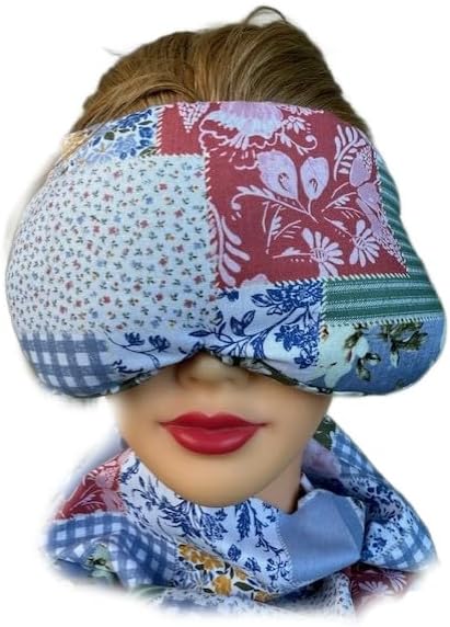 Eye Mask Lavender Eucalyptus, Sinus, Herbal Pack, Hot Cold Pack, Heat Wrap,Organic, Flax Seed, Microwave Therapy, Sleep Mask, Yoga Meditation Eye Pillow, Boho - Image 2