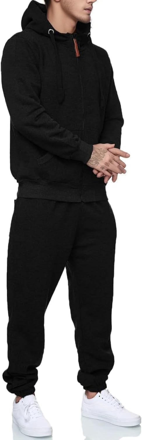 Sweatsuits for Men 2 Piece Men's Jogging Tracksuit Set Hoodie Casual Athletic Long Sleeve Zipper Suit Set - Image 2