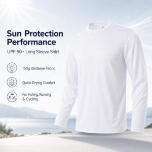 Gary Com Men Long Sleeve T-Shirts Pack Quick Dry Athletic Running Activewear Workout Tee UPF 50+ Sun Protection Shirt for Men