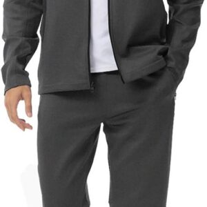 BGOWATU Men’s Tracksuits 2 Piece Running Sports Sweatsuits For Men Full Zip Athletic Jackets and Pants Outfits