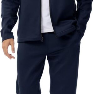 BGOWATU Men’s Tracksuits 2 Piece Running Sports Sweatsuits For Men Full Zip Athletic Jackets and Pants Outfits