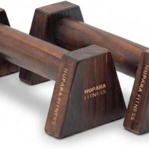 Wooden Push Up Bars – Calisthenics Equipment for Core and Upper Body Strength Training and Exercise | Push Up Handles | Pushup Bars | Parallettes