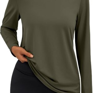 AUTOMET Women’s Long Sleeve Workout Tops UPF 50+ Sun Shirts for Running Hiking