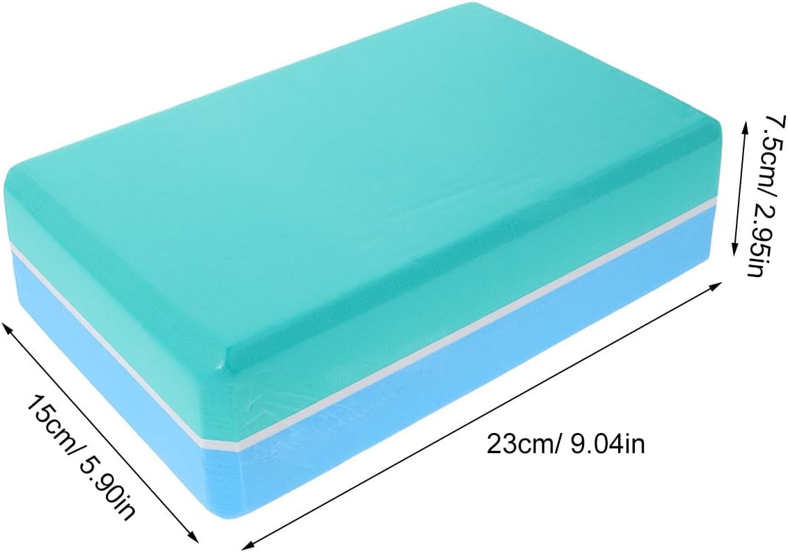 2pcs Blue Yoga Blocks: Non Slip Blocks Non Slip Foam Bricks Anti Tilt Lightweight High Density Yoga Accessories For Sports Meditation Fitness Stretching Toning - Image 2
